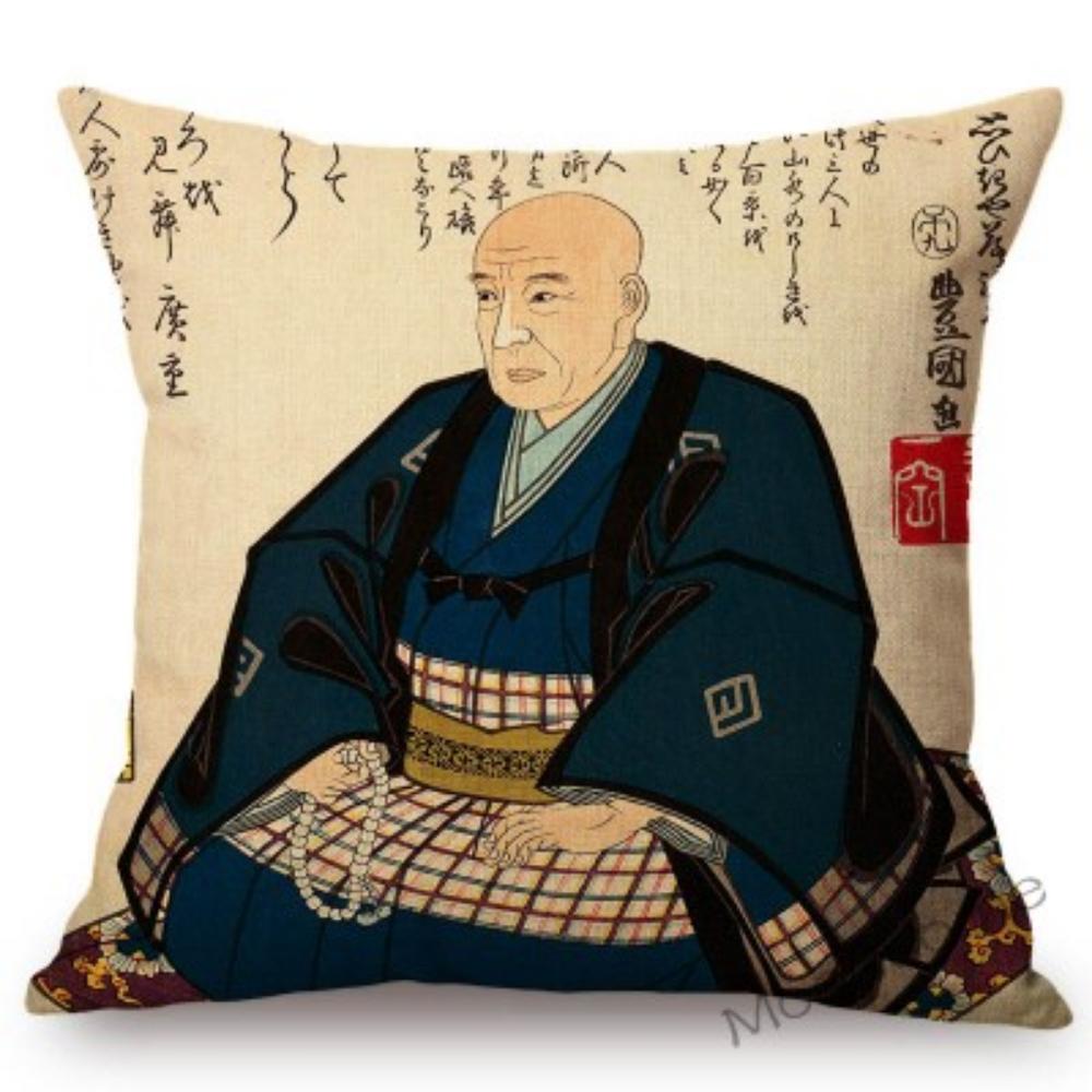 

Японський Ando Hiroshige Ukiyoe Азійське мистецтво Гейша Вінтаж Екзотичні прикраси Диван Наволочка Автомобіль Подушка Лляна Подушка Чохол 450mm*450mm