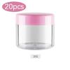 3/5/10/15/20g Cosmetic Jars 20/35pcs Black Small Plastic Makeup Pot Jar Pink Refillable Transparent Sample Bottles for Lip Blam