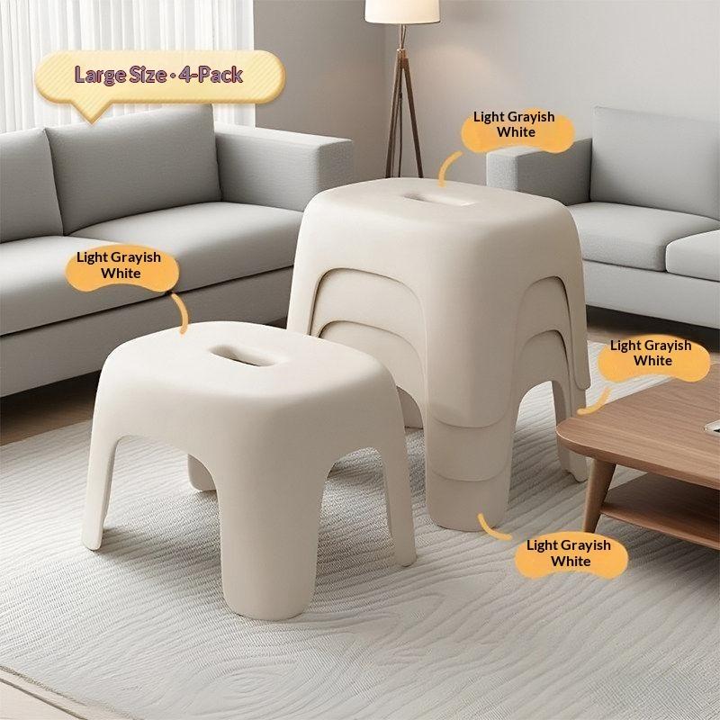 Sgabello Piccolo in Plastica Robusto Antiscivolo, Spesso Portante, Panchetta Bassa Portatile per Casa Bagno Soggiorno Uso Doccia Bambini