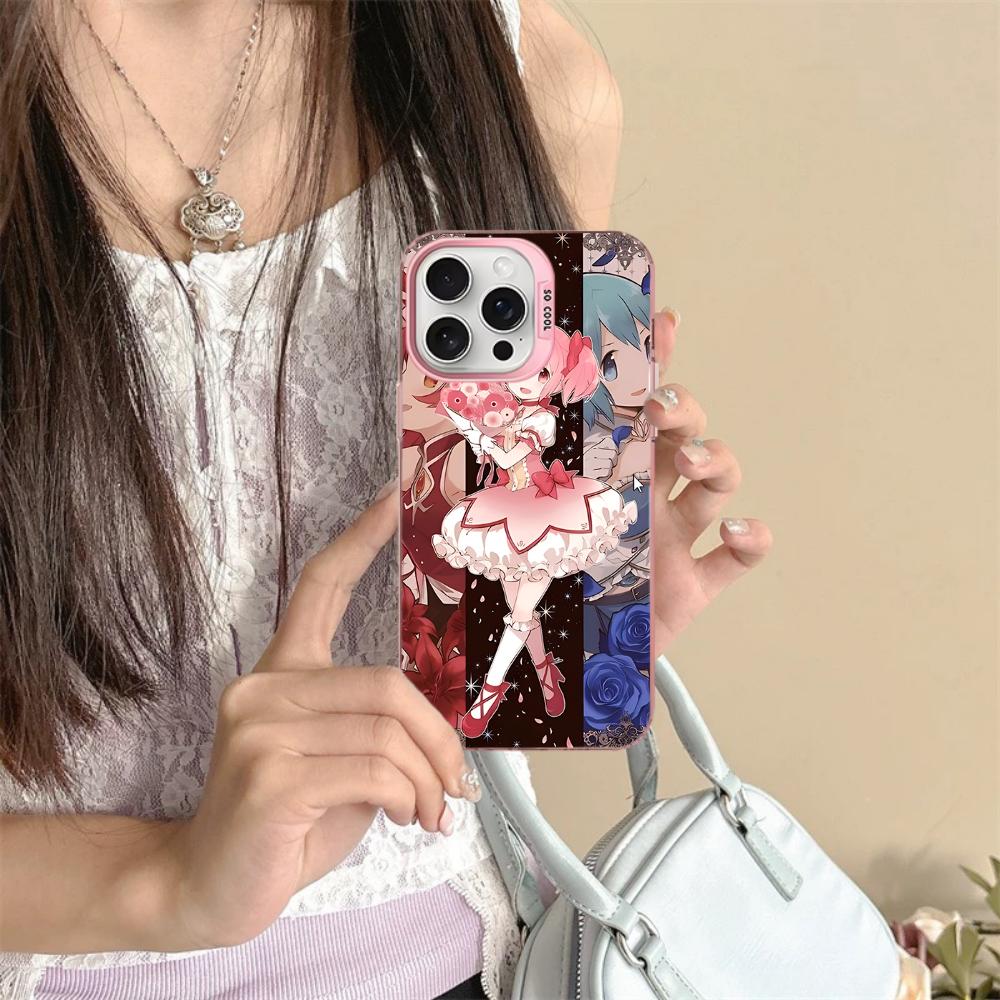

Puella Magi Madoka Magica Phone Case For iPhone 16 15 14 13 12 11 Pro Max X XR XSMAX 8 7 Plus Matte Shockproof Back Cover iPhone 14pro max