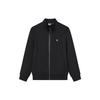 Fila Logo Print Knitted Sports Stand Collar Jacket Men Jacket Black F11M038517GBK