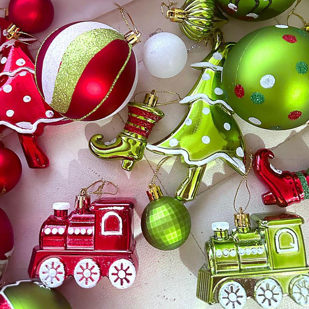 Christmas Ball Ornaments Shatterproof Decorative Set Shatterproof Christmas Bulbs Ornaments For Wedding Party Holiday Indoor