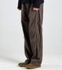 Beoteunseoul Utility Curved Cotton Banding Pants (Dark Brown)