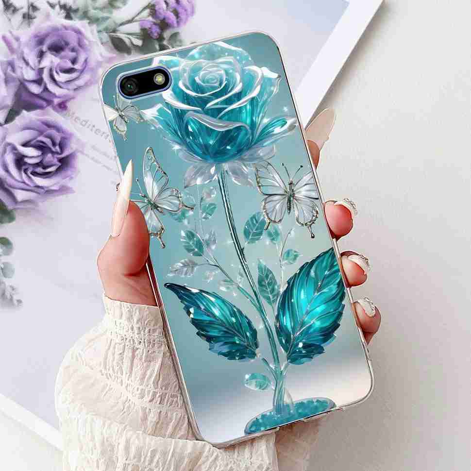 For Huawei Y5 2018 5.45" Case Fashion Butterfly Cute Cat Soft Silicone TPU Cover For Huawei y5 Y5 Prime 2018 DRA-LX2 Phone Cases