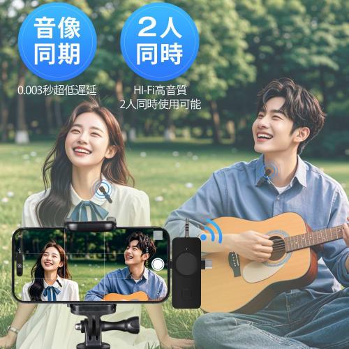 Pin Microphone, 360 Sound Pickup, Instant Connection, Smartphone Microphone, Plug & Play, 99% Noise Reduction, 3-in-1 Receiver, Compatible with Smart