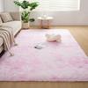 Plush Tie-dye Living Room Full Carpet Floor Mat Thickened Soft Carpet Bedroom Bedside Silk Wool Floor Mat