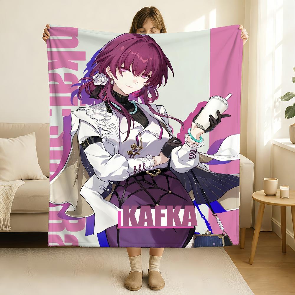 Game Honkai Star Rail Kafka Blanket Soft and Skin Friendly For Couch Bed Napping Bedspread All Seasons Comforter