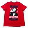 Abraham Lincoln Freedom Shirt Mens XL Red Founding Fathers Patriot America Tee