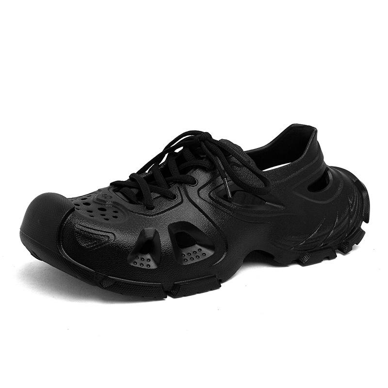Men s Non-slip Odor-resistant Closed-toe Beach Sport Sandals, Summer Outdoor Water Shoes 38-39 чёрный