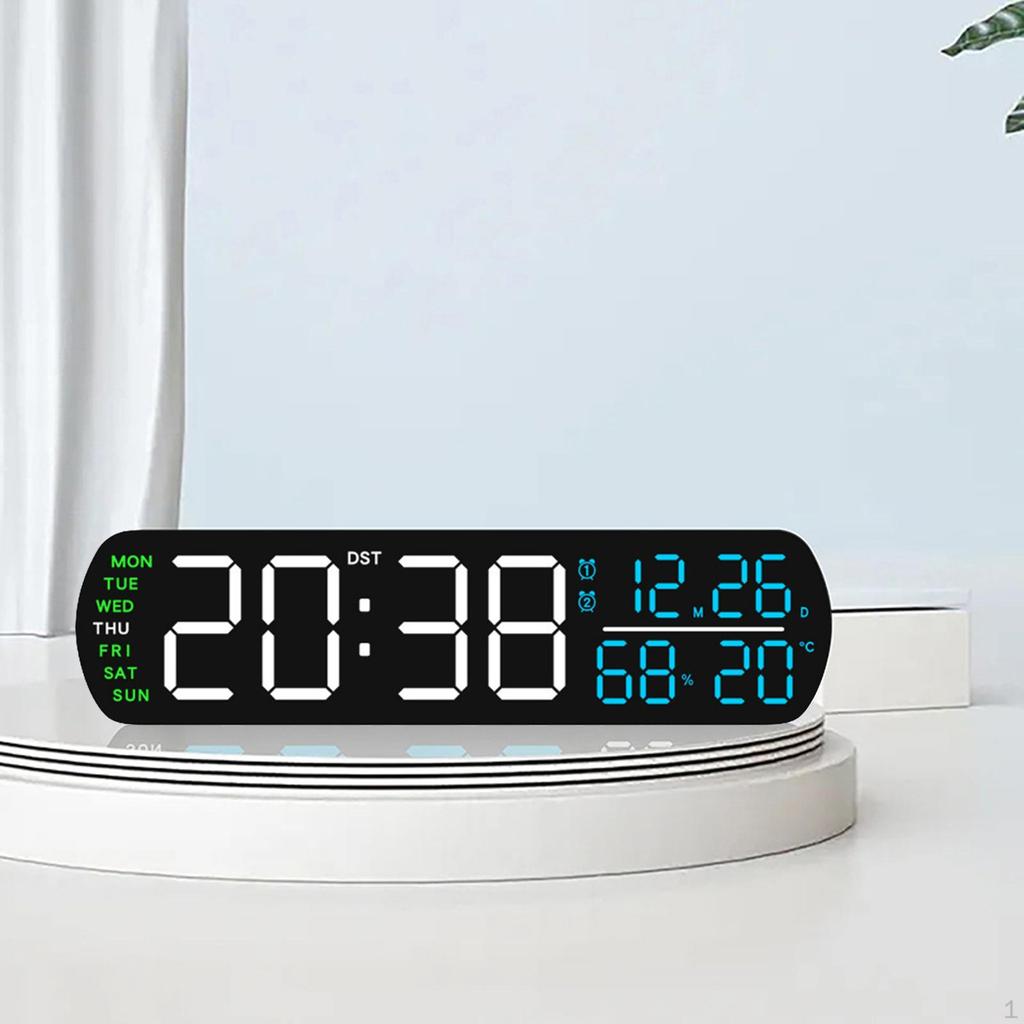 Digital Alarm Clock Desk Clocks Decorative Large Numbers LED Display for Table Home