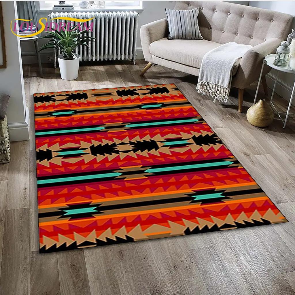 Bohemia Nordic Persia Serie Bereichsteppich, Teppich für Zuhause Wohnzimmer Schlafzimmer Sofa Fußmatte Küchendekor, Kinder Rutschfeste Bodenmatte