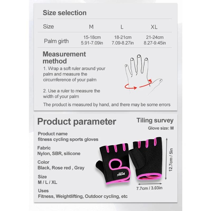 Summer Women Men Silicone Non-Slip Sweat-Proof Breathable Fitness Athletic Outdoor Activity Bike Half-Finger Gloves Gym Power Bicycle Glove