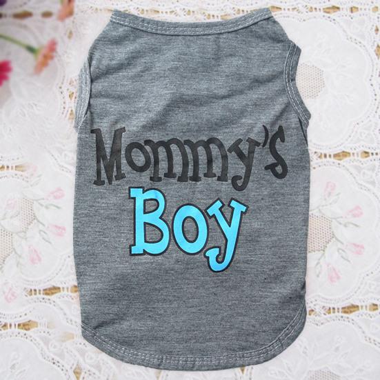 Pet Tops Letter Printing Breathable Polyester Fashion Puppy Vest for Summer