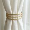 Curtain Buckle, Elastic Metal Coil Structure, Anti-Oxidation Polished Surface Curtain Tieback, Easy Fixing And Removal Curtain Clips