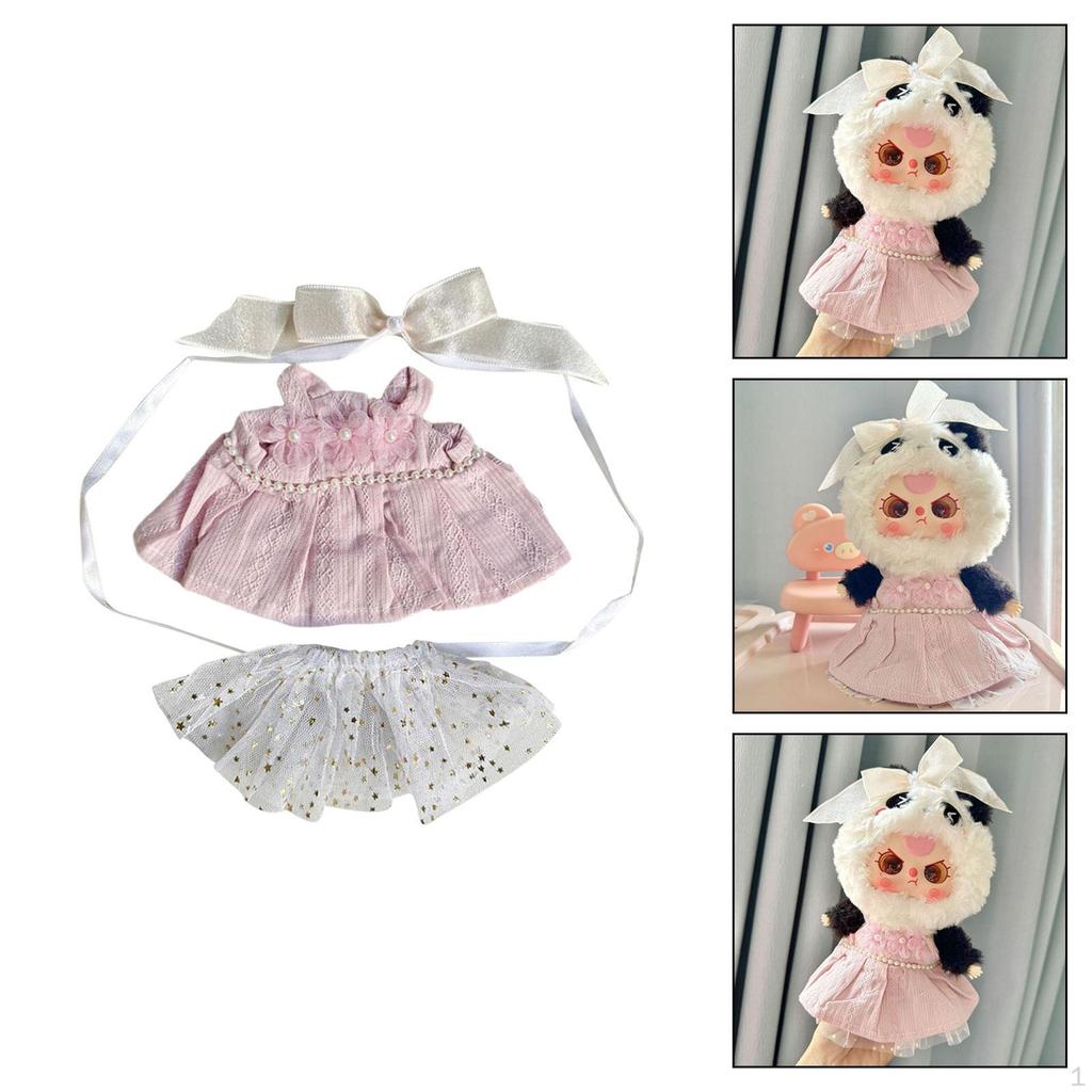 20cm Doll Outfit with Gauze Skirt And Hair Accessory for Collectors