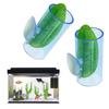 2Pieces Betta Fish Hideout Tunnel Natural Environment Betta Tube Tunnel with Leaf Hammocks for Spawning and Resting