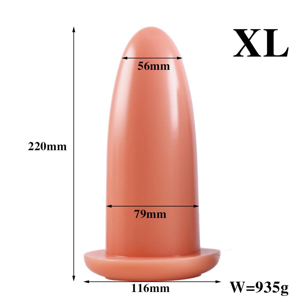 Super Large Thick Missile Back Court Sexy Butt Plug for Men and Women SM Anal Expansion Masturbation Device Chrysanthemum Explosive Refreshing Toy