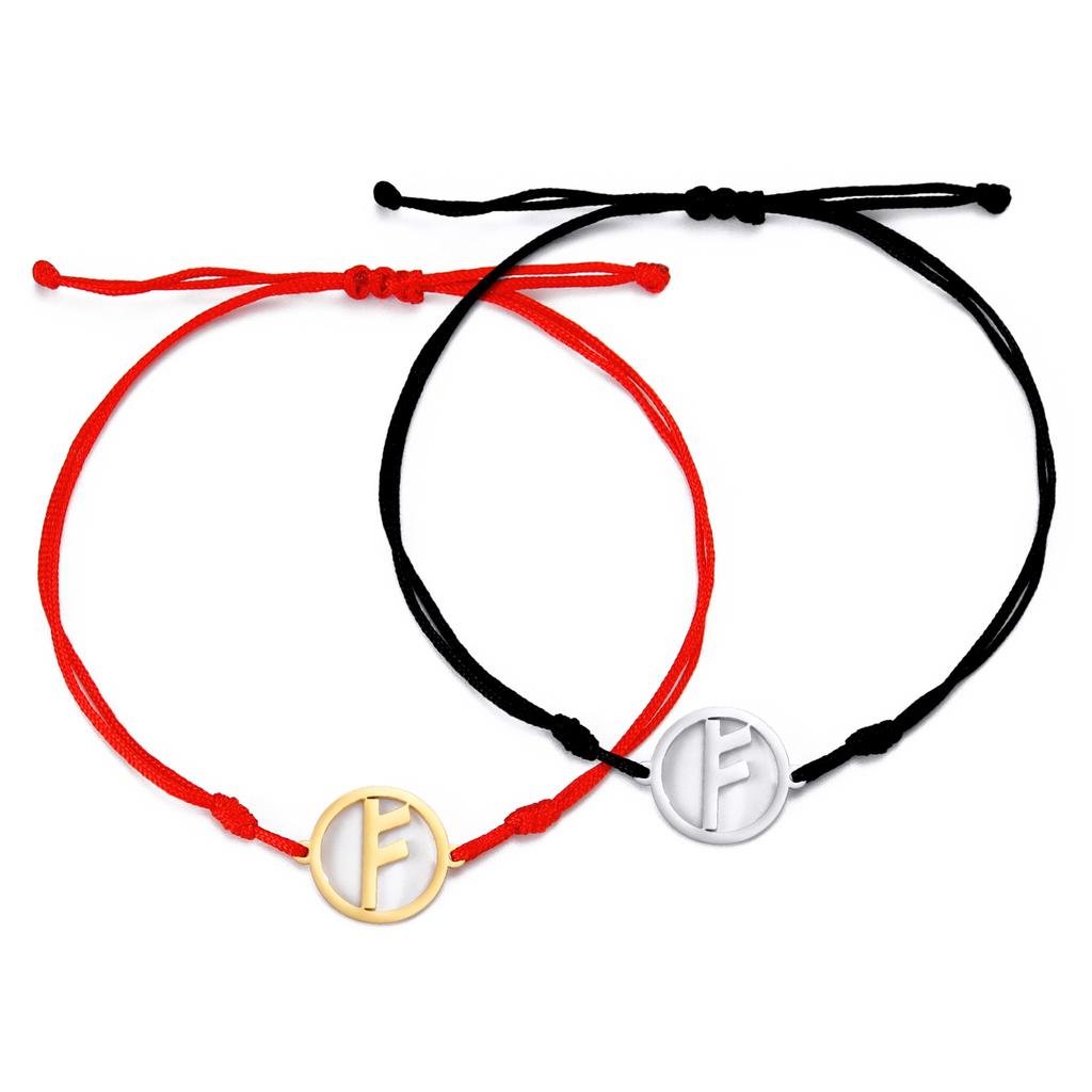 Dawapara Norse Runes Bracelet Elder Futhark Rune Charm Adjustable Rope Bracelet Stainless Steel Viking Jewelry