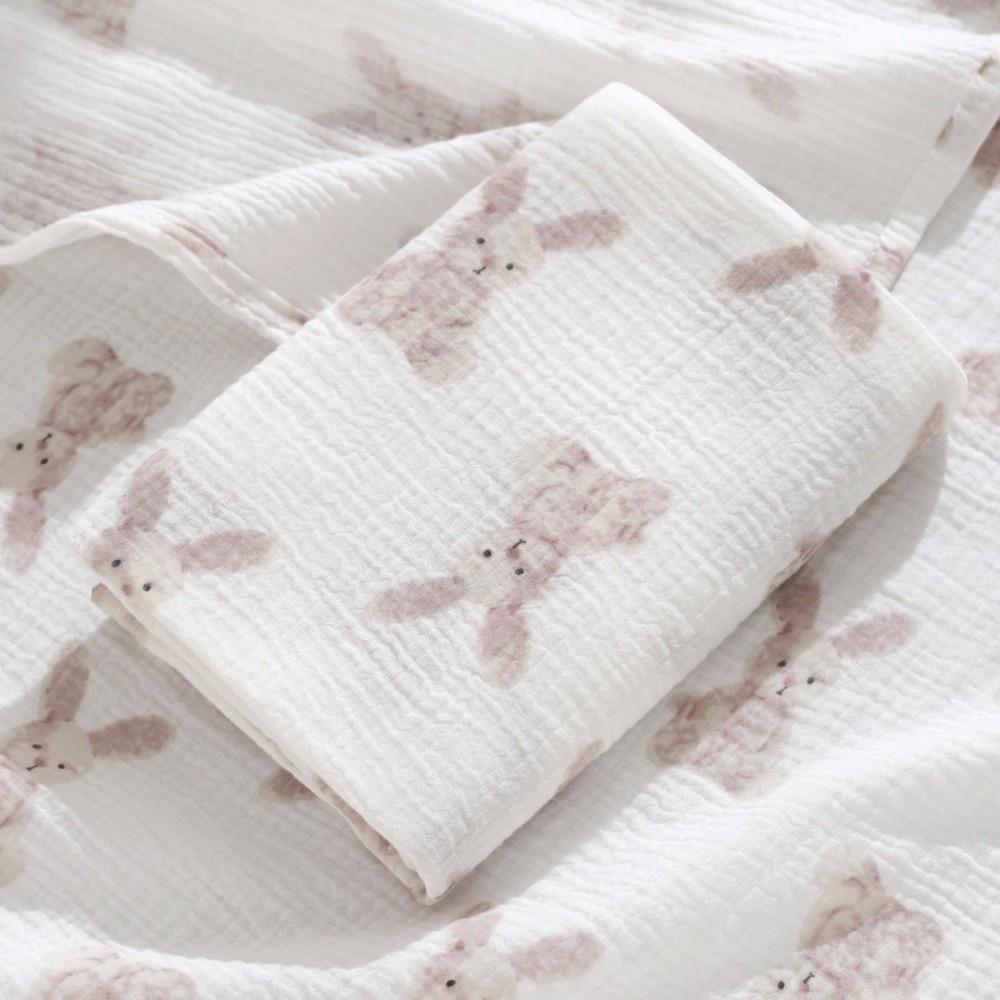 Soft Cotton Newborn Wrap Blanket Double-Layered Baby Quilt Soft Gauze Wrap Blanket For Newborn