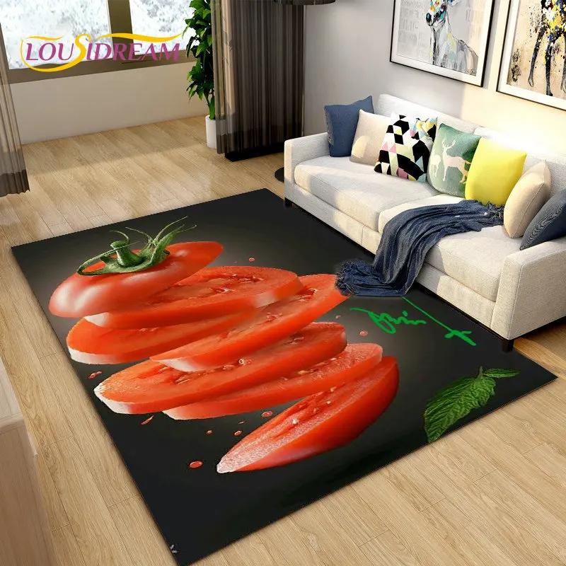 Fruits Series Kitchen Area Rug Carpet for Living Room Bedroom Playroom Sofa decor home Non-slip rug Floor Mat Soft