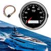 Boat Tachometer, 85mm Pointer Tachometer 08000rpm LCD Display Universal Car Truck Boat Diesel Gasoline Engine 932V
