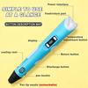 3D Printing Pen with 9M PLA Filament Safe High-Temp Graffiti Pen DIY Craft Drawing Pen for Kids Adults Christmas Birthday Gift