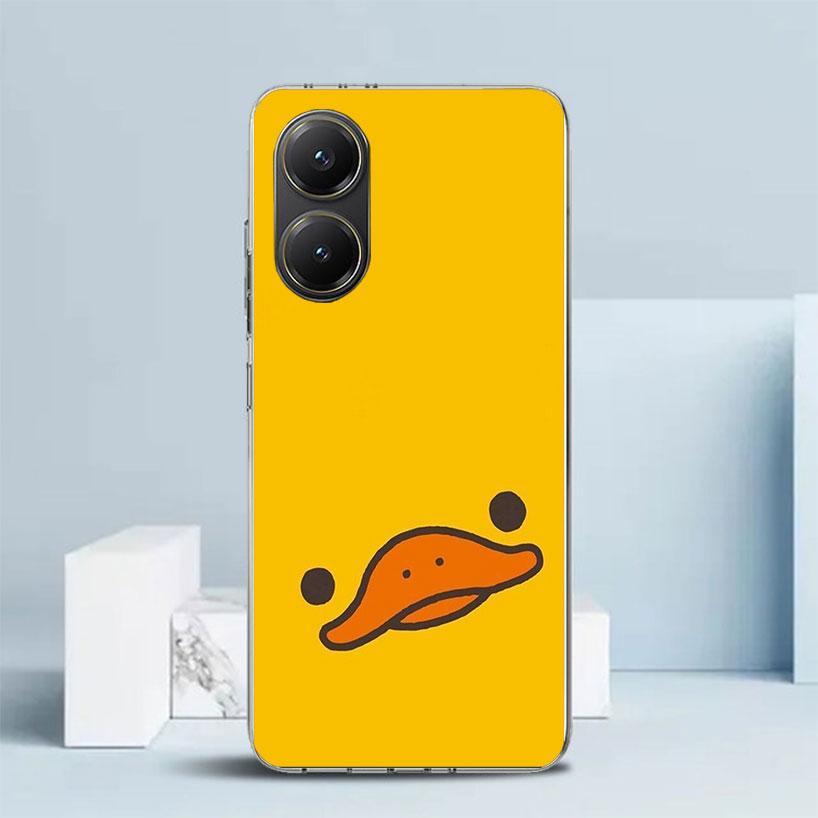 Grappige Schattige Gele Eend Zachte Beschermhoes voor Xiaomi Poco F7 Ultra X7 X6 X5 Pro M7 Telefoonhoesje Redmi 15 15C 13 13C 12 12C 10 10C Prin