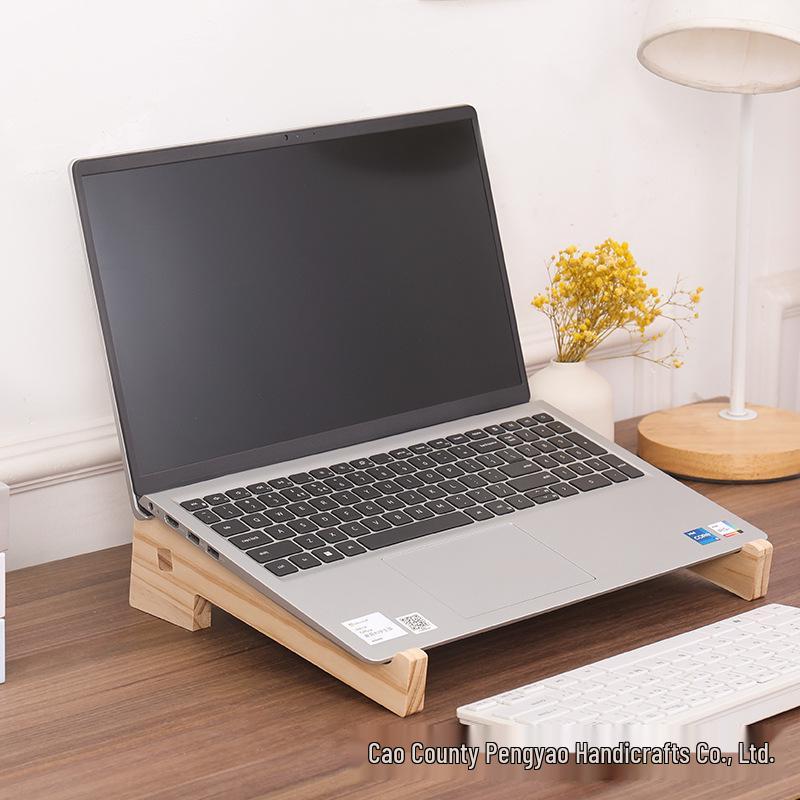 Wooden Laptop Riser and Desk Storage Stand