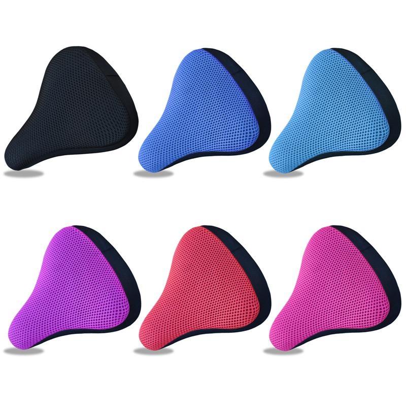 3D Soft Bike Seat Cover Bicycle Saddle Cover Cycling Silicone Seat Cushion Cycling Breathable Saddle Comfortable Bicycle Parts