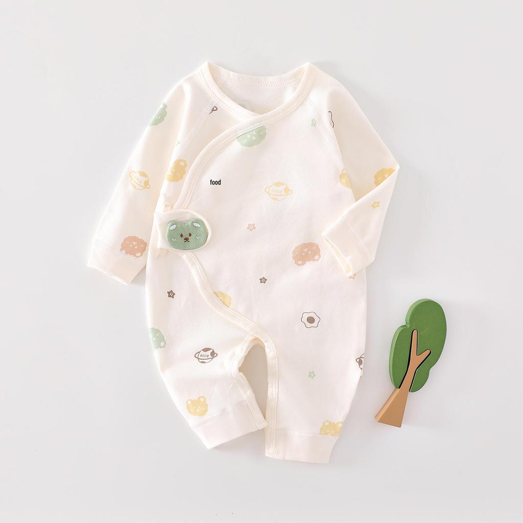 Newborn Pure Cotton Romper: Boneless Crawling Suit for Spring/Autumn