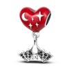 925 Sterling Silver Night Sky Bat Colorful Dragonfly Butterfly Cute Puppy Fine Beads Fit Charm Bracelet Jewelry