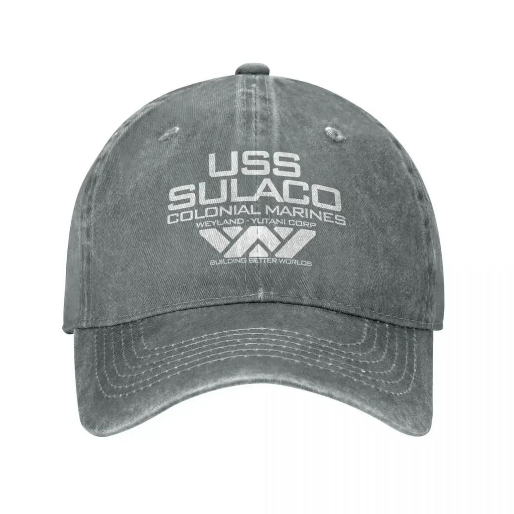 Vintage Jeans USCSS Nostromo Alien Sulaco Colonial Marines Aliens Baseball Cap For Men Women Hats Snapback Casquette