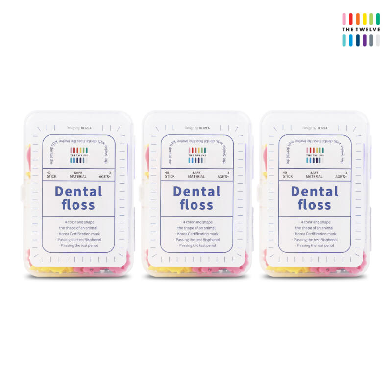 Dirt Twelve Children s Floss Baby Toddler Floss 40 Pieces (3 Sets) Disposable Children s Floss 40 Pieces x3