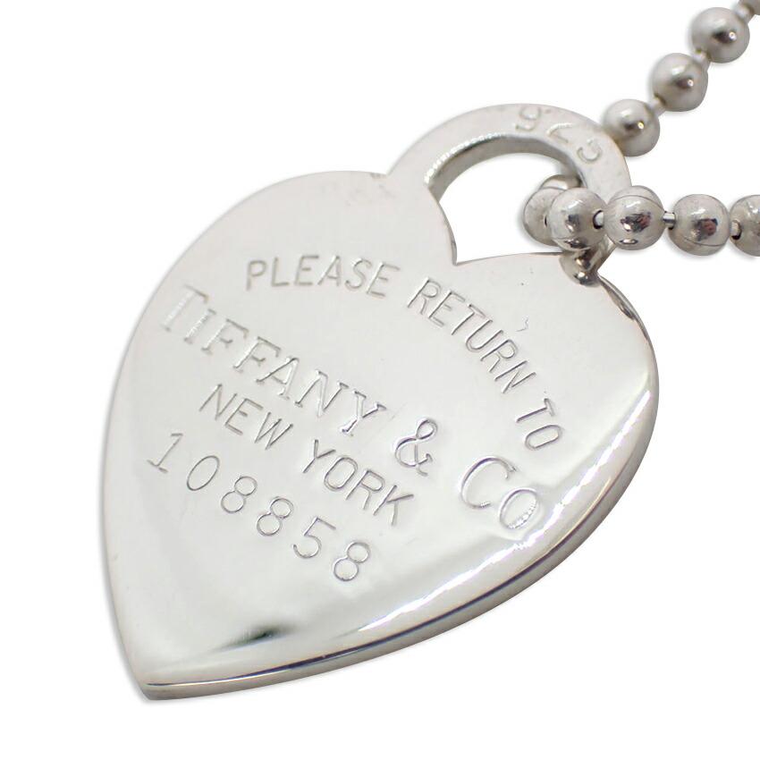 

[Б/у] TIFFANY/Tiffany 925 Вернуться к Tiffany Heart Tag Длинный кулон [g320-24]
