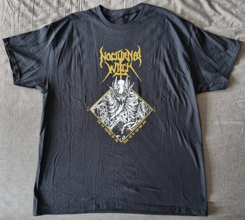 VTG NOCTURNAL WITCH Band Album T Shirt Cotton Black All Size EN871 Unisex T-Shirt XXL