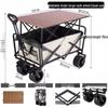 Outdoor Camping Cart with Liftable Table