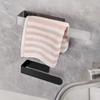 Self-adhesive Towel Rack Single Rod Bath Towel Hanger Durable Tissue Holder  For Home