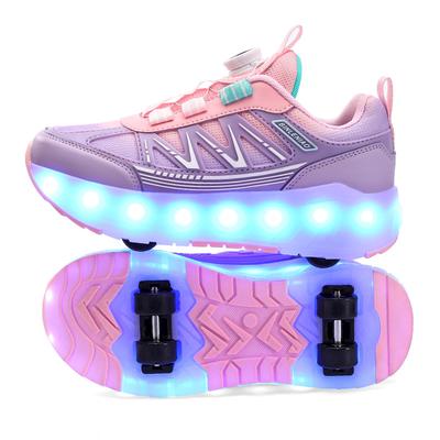 Children's Runaway Shoes Boys LED Luminous Shoes USB Charging Girls Outdoor Sports Student Skates
