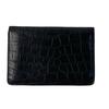 Gebrauchtes BOTTEGAVENETA Kartenetui schwarz Krokodil Herren