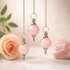 Rose Quartz Crystal Sphere Dowsing Pendulum