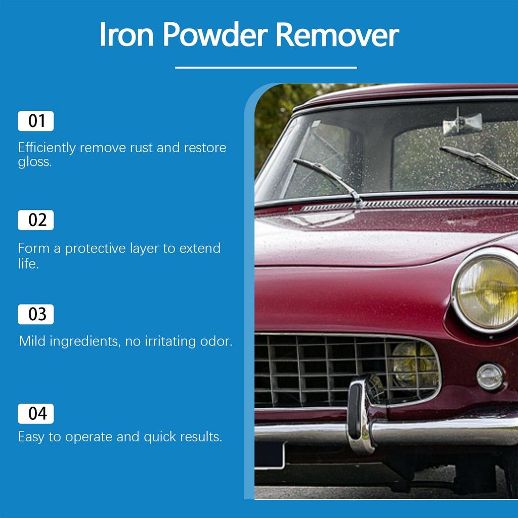 RAYHONG Car Rust & Stain Remover Spray - Gentle Cleaning & Prevention Solution