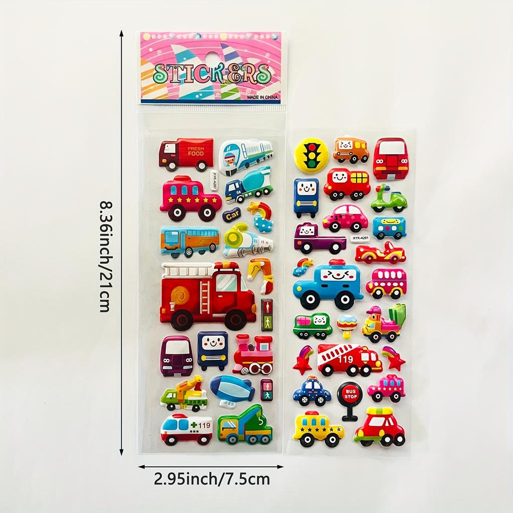 5/10pcs Car Stickers, 3D Puffy Stickers Craft Scrapbooking for Car Lovers, Party Favors, Easy to Peel, Stickers, Christmas JXB