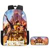 Fortnite Large Capacity Backpack Pencil Case Set - Cartoon Gaming School Supplies for Kids 5-8 Years, Unisex Gift