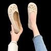 Mère Femmes Chaussures Sandales Ballerines Découpe Slip On Mocassins Doux Été Plage Vintage Grande Taille