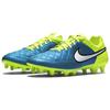 Nike Tiempo Legend V Round Toe Comfortable FG (Rubber Long Studs) Non-Slip Durable Soccer Shoes Unisex Soccer Shoes Blue 744951-401
