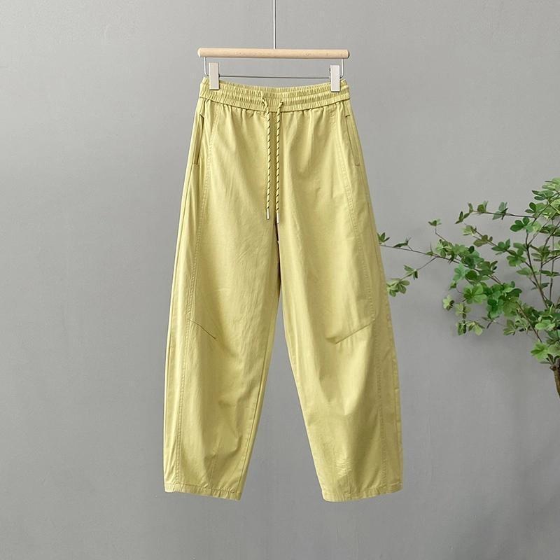 Women S High Waist Loose Fit Cropped Banana Pants