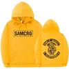 Mikina s kapucí s oboustranným potiskem Topy Sons of Anarchy SAMCRO Pánské Dámské Módní Značkový Design Pulovr Fleece Mikiny s kapucí