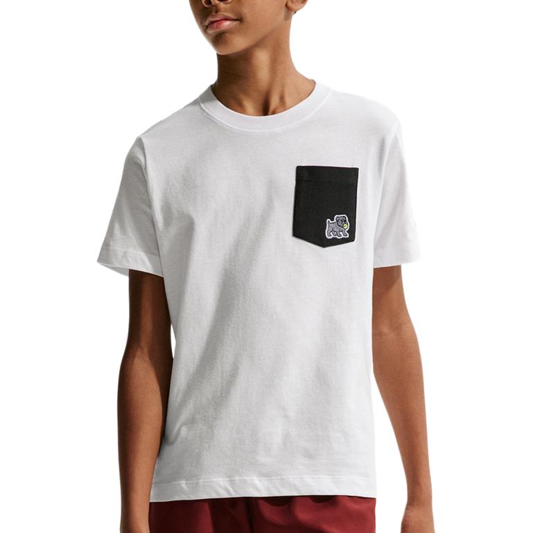 Nike Kids T Shirts Crew Neck Moderate IR4927-100 L