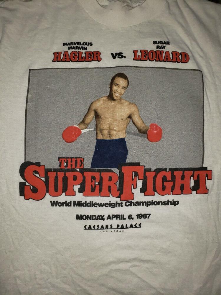 Sugar Ray Leonard Marvelous Marvin Hagler Fight T-Shirt All Size 8D407 Unisex T-Shirt XXXL