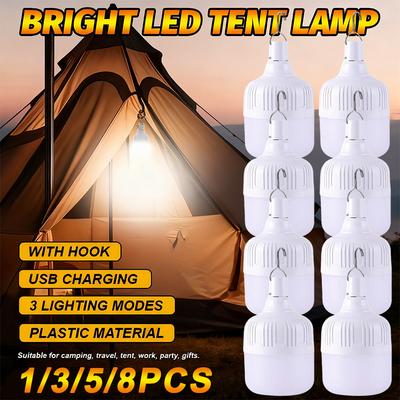 USB Wiederaufladbare LED Notfalllampe, Wasserdichte Tragbare Taschenlampe für Camping Stromausfall Feldeinsatz, Batteriebetriebenes Outdoor/Indoor Notlicht